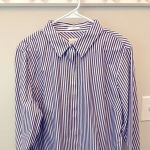 A Chico’s size 3 no iron button down.